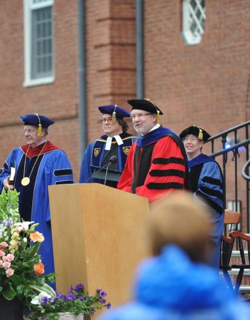 Dean Sterling at Commencement