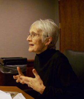 Marilyn McCord Adams at her desk