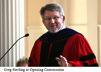 Sterling at Opening Convocation