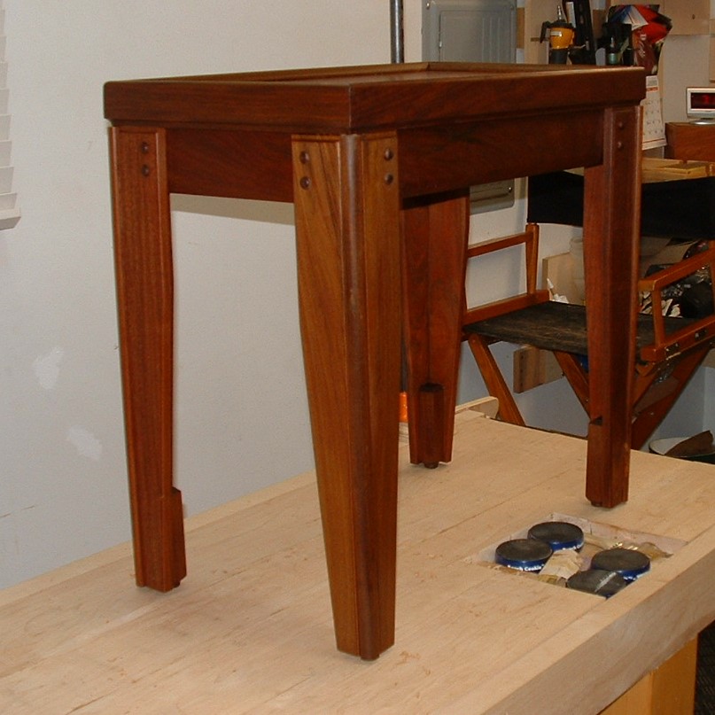 An outdoor end table made for friends