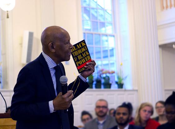 James Cone speaks at Yale Divinity School