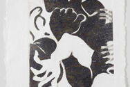 Leyla Faye, Tug o’ War, 2020 Ink, Monotype on Paper 8 x 8 in.