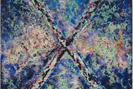Vaughn Spann, Cosmic Symbiote (Marked Man), 2020 Cotton Paper, Hand Beveled Edges, Embossed X, 22 7/8 x 22 7/8 in.